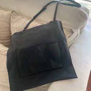 Tiffany & Fred Black Faux Leather Crossbody Bag